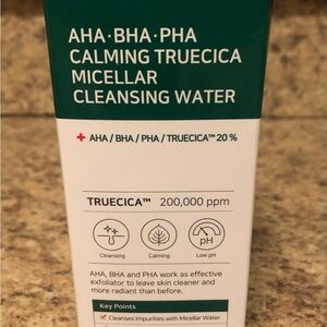 New bottle of Somebymi micellar cleansing water.